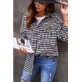 thumbnail image 2 of ORUYROP Womens Casual Plaid Shacket Button Down Long Sleeve Shirt, 2 of 4