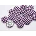 thumbnail image 2 of Soimoi Purple Poly Georgette Fabric Geometric Check Fabric Prints By Yard 52 Inch Wide, 2 of 3