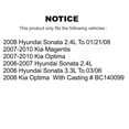 thumbnail image 2 of CMX Rear Disc Brake Caliper Assembly Left Right Side (Driver Passenger) Kit for Car Hyundai Sonata Kia Optima Magentis KBC-100312, 2 of 10