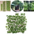 thumbnail image 3 of Garden Fence Trellis Privacy Screening Panel Indoor Backyard Decor Ornament Begonia Leaves, 3 of 8