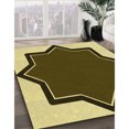 thumbnail image 3 of Ahgly Company Tapis Rectangulaire Lavable en Machine Intérieur Transitionnel Marron, 7 Pieds x 9 Pieds, 3 of 7
