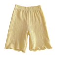 thumbnail image 1 of Cute Summer Shorts Solid Elastic Casual Shorts for Kids, 1 of 8