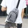 thumbnail image 4 of RKSTN Storage and Organization Strap Bag Crossbody Backpack With USB Hole With Headphone Hole Strap Backpack Hiking Backpack Multipurpose Crossbody Chest Bag Storage Bins, 4 of 9