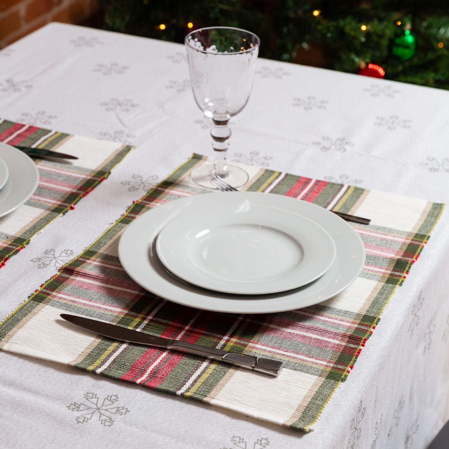 Set de 4 sets table en coton Buffalo Check Fabstyles, lavables machine, parfaits pour la cuisine et à manger ou les tables d'extérieur