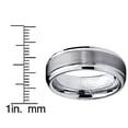 thumbnail image 4 of Bague pour Homme en Tungstène de 7 mm, Finition Haute Brillance / Mate, Alliance, 4 of 4