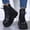 Noir, variante sur Cameland Chaussures Rétro pour Femmes à Semelle Plate avec Fermeture Éclair, Décontractées, Grande Taille, à Enfiler