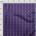 thumbnail image 2 of oneOone Cotton Silk Fabric Diamond & Swirl Ikat Print Sewing Fabric BTY 42 Inch Wide, 2 of 4