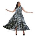 thumbnail image 3 of Moomaya Robe d'Été Longue Imprimée pour Femmes en Rayonne Sans Manches, 3 of 4