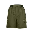 thumbnail image 3 of Timegard Cargo Shorts for Women High Waisted Drawstring Athletic Summer Hiking Outdoor Shorts with Pocket, 3 of 4