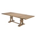 thumbnail image 4 of Ensemble de Salle à Manger Rustique en Bois Naturel 7pc avec Table Extensible + Chaises en Lin Beige, 4 of 6