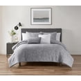 thumbnail image 1 of Home Trends 5-Piece Silver Floral Comforter Set, 1 of 6