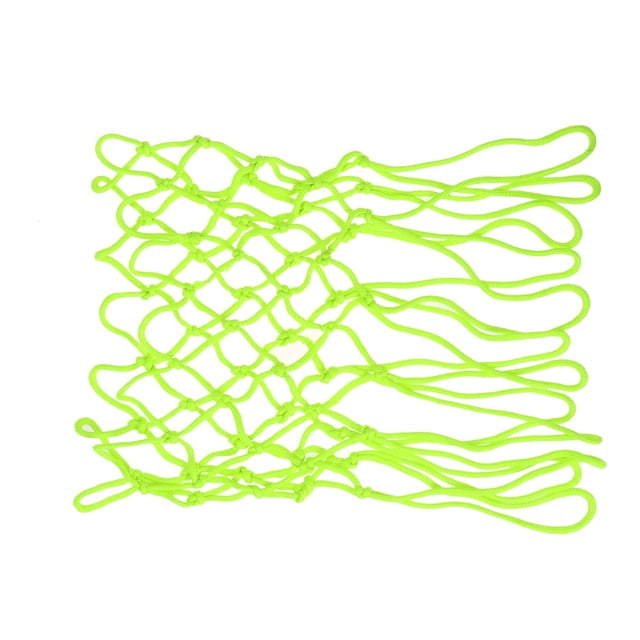 EeaseCA Night Glowing Luminous Basketball Net Nylon Braided Standard Professional Basketball Net Heavy Duty Thick Net Basketball Net (Green)