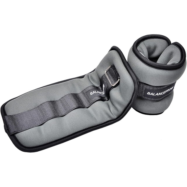 BalanceFrom Fitness Fully Adjustable Ankle, Wrist, Arm or Leg Weights, 6-lb Pair