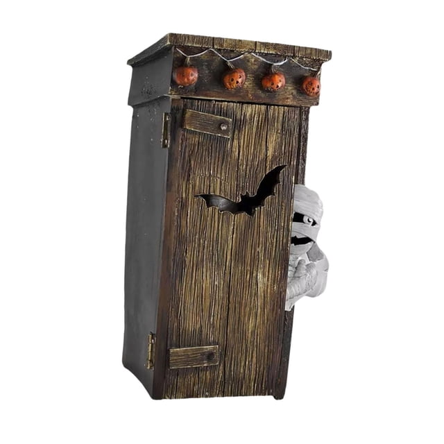 GUOOL Mummy Animated Decor Halloween Decoration Resin Adornments Halloween Props Party