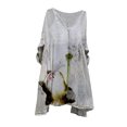 thumbnail image 2 of CEHVOM Robe Vintage pour Femmes, Grande Taille, Vacances, Florale, Manches 3/4, Robes Vintage, 2 of 5