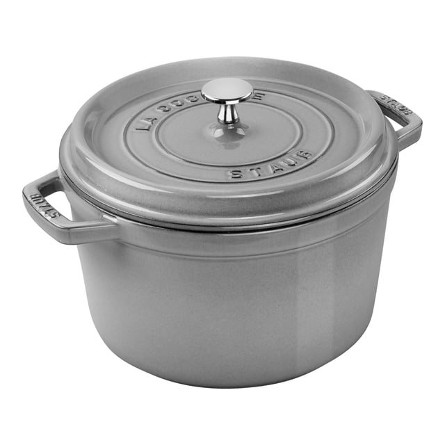 STAUB La Cocotte Cocotte Ronde Haute en Fonte de 4,75 L, Gris Graphite
