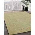 thumbnail image 2 of Ahgly Company Tapis d'Intérieur Ronds Abstraits Orientaux Cuivre Vert, 8 Pieds Rond, 2 of 6