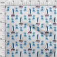 thumbnail image 3 of oneOone Polyester Spandex Medium Blue Fabric Beach Sewing Craft Projects Fabric Prints By Yard 56 Inch Wide, 3 of 4