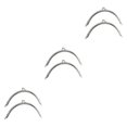 thumbnail image 2 of ZheElen 2piece Classically Vintage Metal Frame Kiss Clasp Lock For DIY Purse Making Made With Plastic Metal Purse Frame Easy silver 15.2CM 3Set, 2 of 6