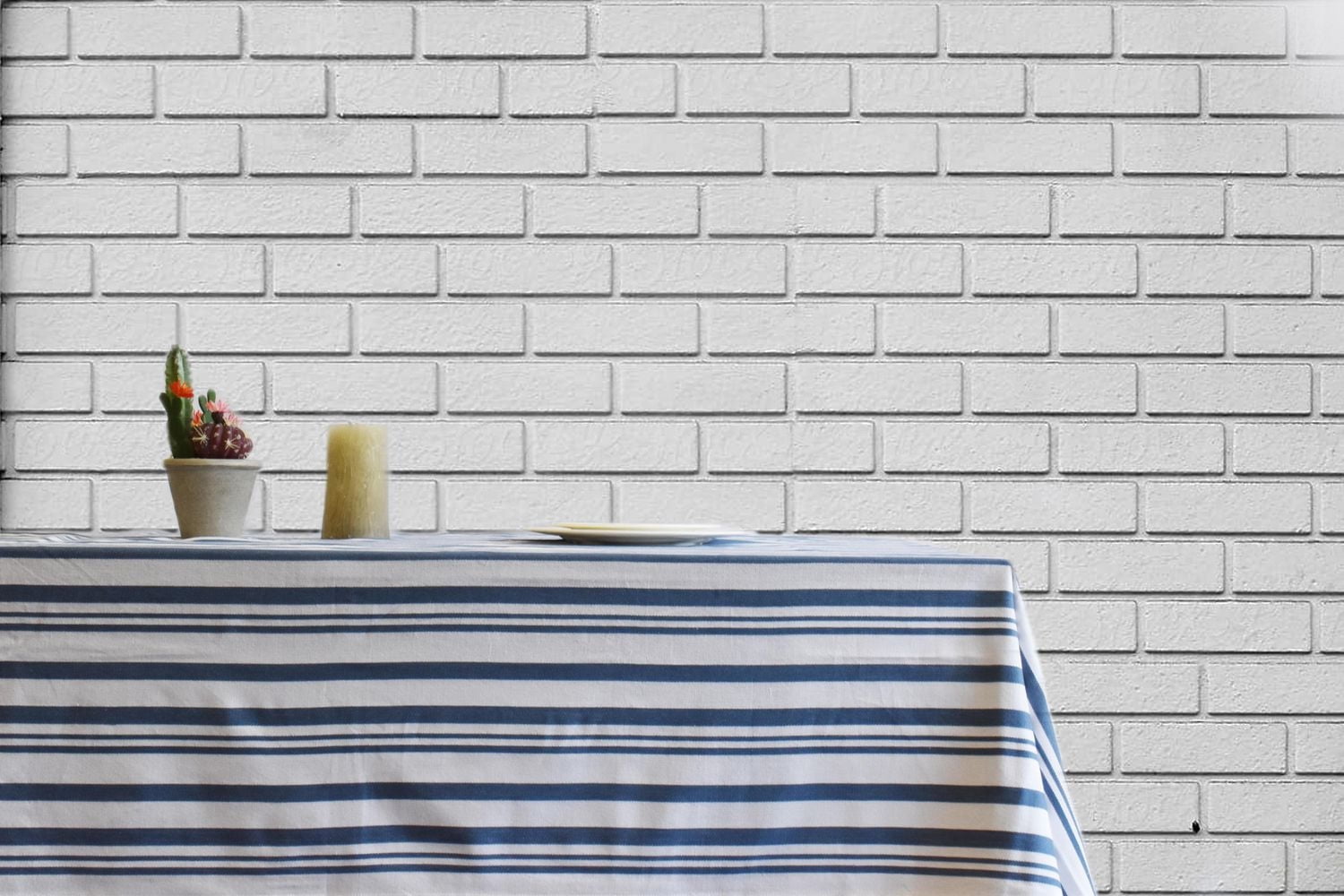 Fabstyles Broadway 100% Cotton Stripe Table Cloth