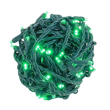 Novelty Lights 34ft 100 LED Coaxial Christmas Mini Lights, 4 Inch Spacing