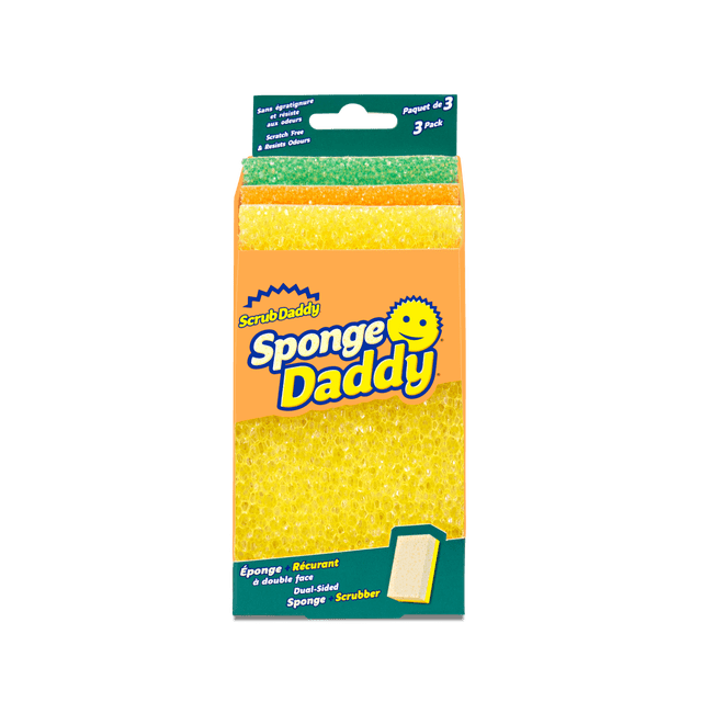 Scrub Daddy Sponge Daddy Non-Scratch Sponges, 3 Count
