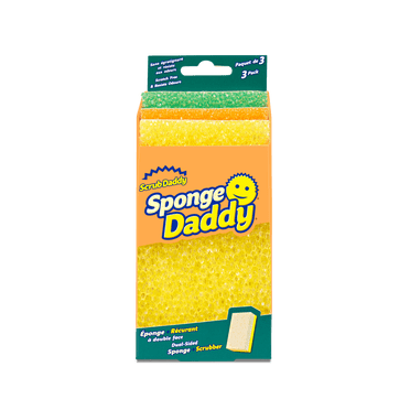 Scrub Daddy Sponge Daddy Non-Scratch Sponges, 3 Count