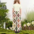 thumbnail image 4 of RXIRUCGD 2025 Vêtements d'Été pour Enfants Robe à Manches Courtes Col Rond avec Poches pour Adultes Jupe Longue Décontractée, 4 of 4