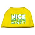 thumbnail image 1 of Nice Until Proven Naughty Screen Print Pet Shirt Yellow Xs (8), 1 of 1