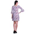 thumbnail image 4 of Moomaya Robe Courte Imprimée pour Femmes, Manches Évasées, Coupe Droite, Robes pour Femmes, Vêtements d'Été Décontractés, 4 of 6