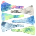 thumbnail image 1 of Yoga Headband Simple Colorful: 6PCS Elegant Stretch Headband Workout Headband, 1 of 10