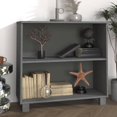 thumbnail image 1 of vidaXL Sideboard HAMAR Dark Grey 85x35x80 cm Solid Wood Pine, 1 of 4