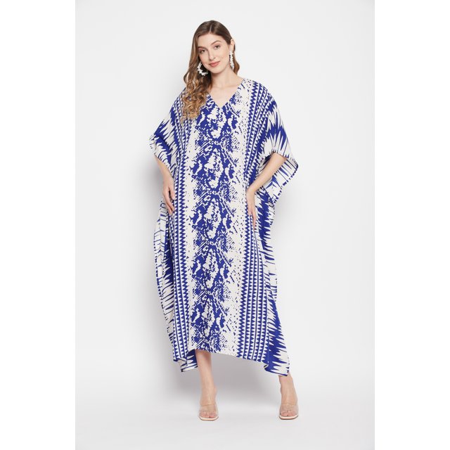 Oussum Robes Caftans pour Femmes Grande Taille en Polyester Imprimé Long Caftan Maxi en Ligne