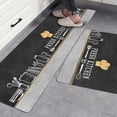 thumbnail image 1 of Kitchen Mats Cushioned Anti Fatigue 2 Piece Set, PVC Waterproof Leather Non Slip Washable Kitchen Rug for Floor Mat Heavy Duty Standing Mat(45*75+45*150cm), 1 of 6