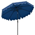 thumbnail image 1 of Costway 9 FT Patio Umbrella 2-Tier Market Table Umbrella with Sun-Protective Canopy Navy, 1 of 10