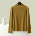 thumbnail image 2 of Kaemgyyd Long Sleeve Tops for Women Fall Winter Thermal Warm Base Layer Undershirt Ribbed Knit Crew Neck Tee Clothes, 2 of 4