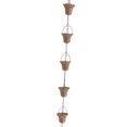 thumbnail image 5 of pitrice 3.3ft Rain Chain Outside Villas, Courtyards B Chains Style Gutters Catcher Rainwater Style C, 5 of 5