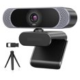 thumbnail image 1 of Microphone à Réduction de Bruit pour Caméra Web HD 1080P/ Couverture d'Intimité/ Trépied et Caméra Web USB pour Réunion Vidéo, Facile à Installer, 1 of 6