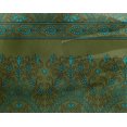thumbnail image 4 of oneOone Georgette Viscose Fabric Leaves & Floral Block Printed Fabric 1 Yard 42 Inch Wide, 4 of 4
