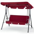 thumbnail image 1 of YODOLLA Stainless Steel Porch Swing - Red, 1 of 7