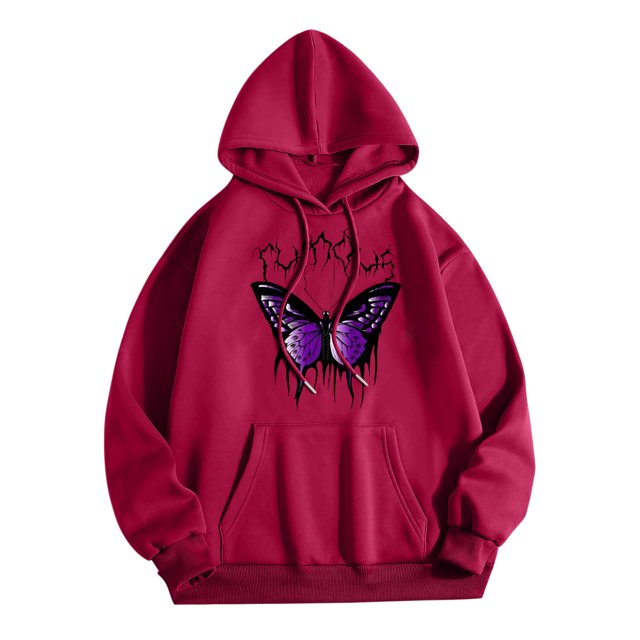 WEAIXIMIUNG Sweatshirts pour Femmes Coupe Ample Grande Taille Décontracté Col Rond Imprimé Hoodie