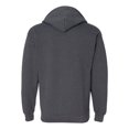 thumbnail image 2 of Gildan Mens Heavy Blend Full Zip Hooded Sweatshirt, S, Dark Heather, 2 of 2