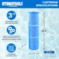 thumbnail image 4 of Swimline HYDROTOOLS Ultra Cartouche de Filtre de Remplacement pour Piscine, 120 Pi2, Bleu, 4 of 7