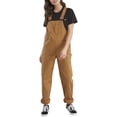 thumbnail image 1 of Dickies Womens Relaxed Fit Straight Leg Bib Overalls, L, Rinsed Brown Duck, 1 of 4