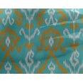 thumbnail image 4 of oneOone Georgette Viscose Fabric Stripe & Paisley Ikat Decor Fabric Printed BTY 42 Inch Wide, 4 of 4