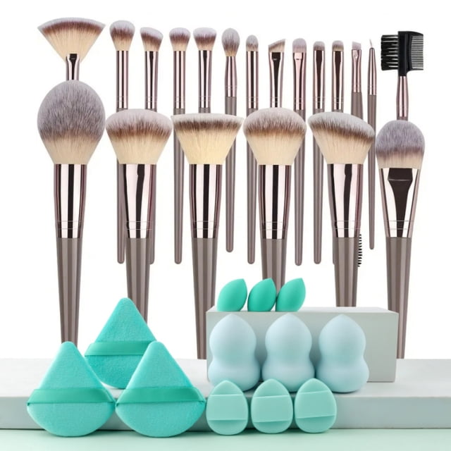 3-20PCS Makeup Brushes Set Eyeshadow Fluffy Foundation Concealer Blush Highlighter Storage Box Female Cosmetics Beauty Tools,makeup brush set