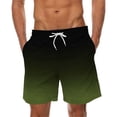 thumbnail image 1 of Yuzhih Summer Shorts for Men 2025 Trendy Gradient Color Short Pants Big and Talls Quick Dry Drawstring Beach Shorts, 1 of 4
