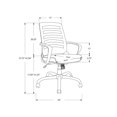 thumbnail image 2 of Monarch Specialties Office Chair, Adjustable Height, Swivel, Ergonomic, Armrests, Computer Desk, Work, Metal, Mesh, Black, Contemporary, Modern, 2 of 3