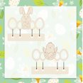 thumbnail image 4 of RKSTN aster Bunny Egg Picture Frame 9.8x6.1 Inch with Natural Raffia Wooden Photo Decorative Postcard Frame for Easter Home Table Tabletop, 4 of 6