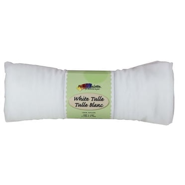 FABRIC CREATIONS Nylon Tulle 2.74 × 2.74 m (3 × 3 yd) White